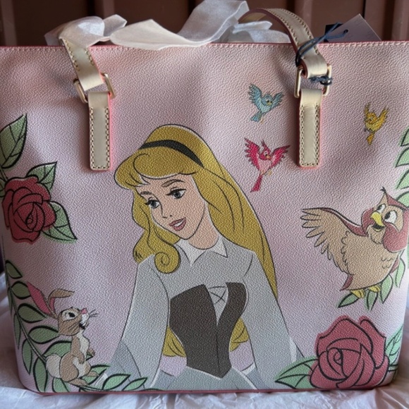 Disney Dooney & Bourke Sleeping Beauty Aurora 65th Anniversary Tote Bag - Picture 2 of 7